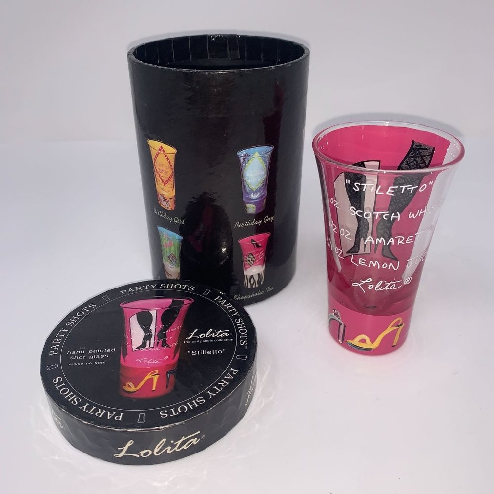 Lolita Stilleto Hand Painted Shot Glass